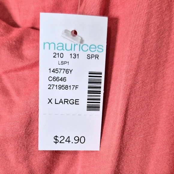 NWT‎ Maurices 24/7 Dress WomensXL SleevelessFloral CoralPink CasualComfy  Bundle - Picture 12 of 15